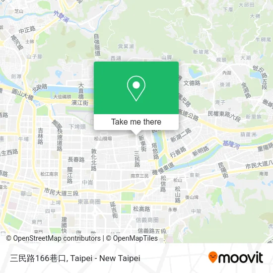 三民路166巷口地圖