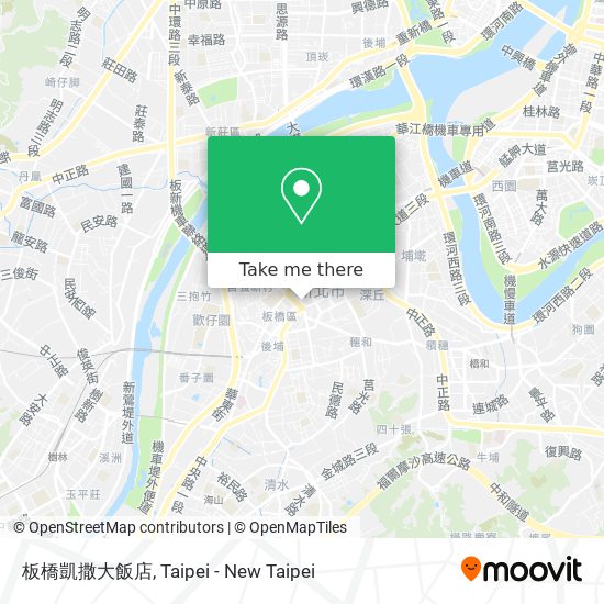 板橋凱撒大飯店 map