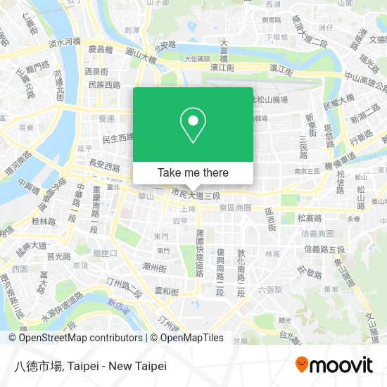 八德市場 map