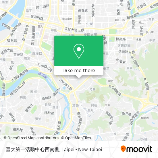 臺大第一活動中心西南側 map