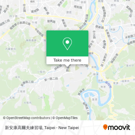 新安康高爾夫練習場地圖
