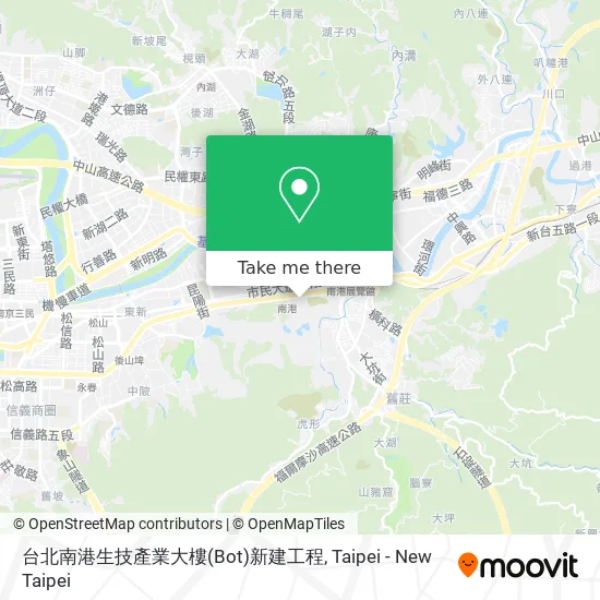 台北南港生技產業大樓(Bot)新建工程 map