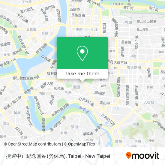 捷運中正紀念堂站(勞保局)地圖