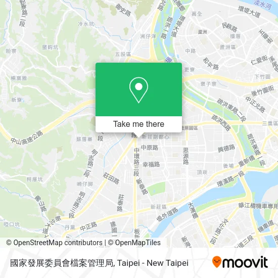 國家發展委員會檔案管理局 map