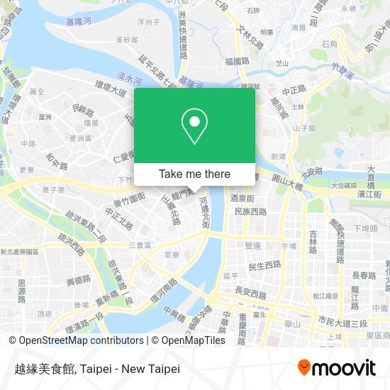 越緣美食館地圖