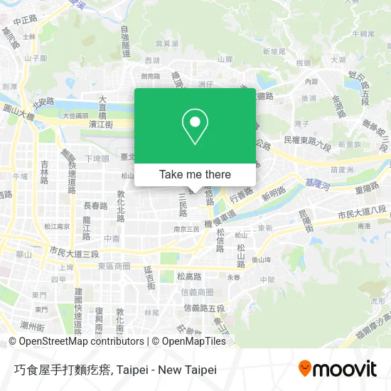 巧食屋手打麵疙瘩地圖