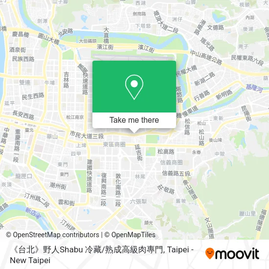 《台北》野人Shabu 冷藏/熟成高級肉專門地圖