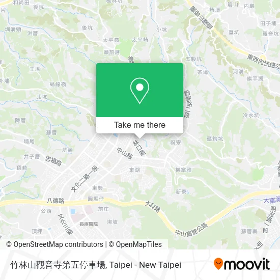 竹林山觀音寺第五停車場地圖
