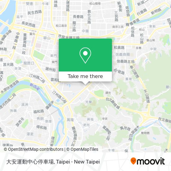 大安運動中心停車場 map