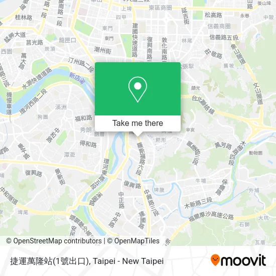 捷運萬隆站(1號出口) map