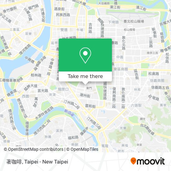 著咖啡 map