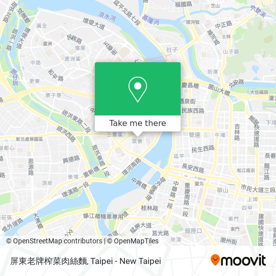 屏東老牌榨菜肉絲麵 map