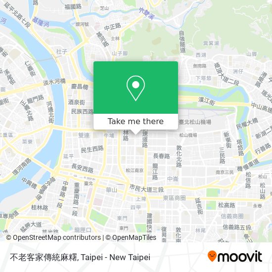 不老客家傳統麻糬 map