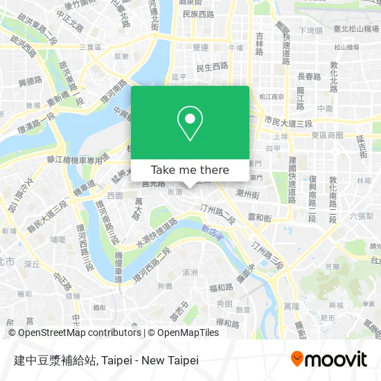 建中豆漿補給站 map