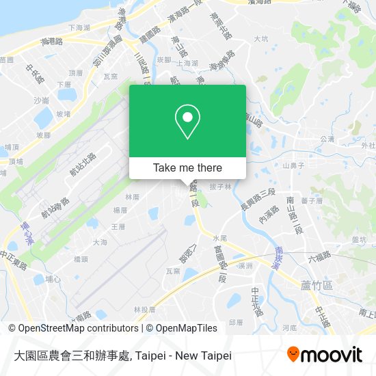 大園區農會三和辦事處地圖