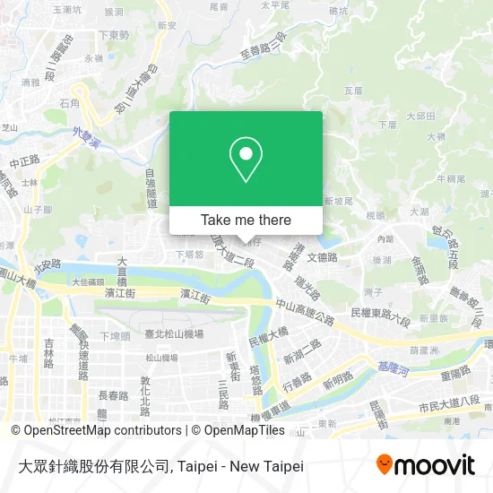 大眾針織股份有限公司地圖