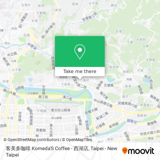 客美多咖啡 Komeda‘S Coffee - 西湖店 map