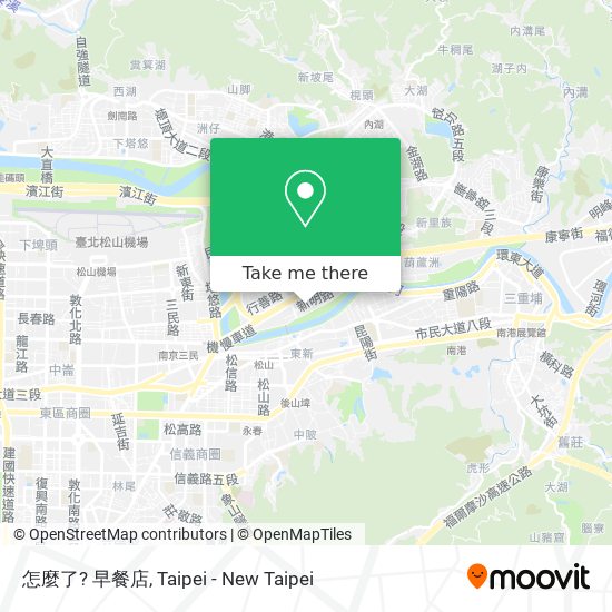 怎麼了? 早餐店 map