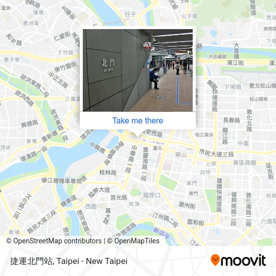 捷運北門站 map