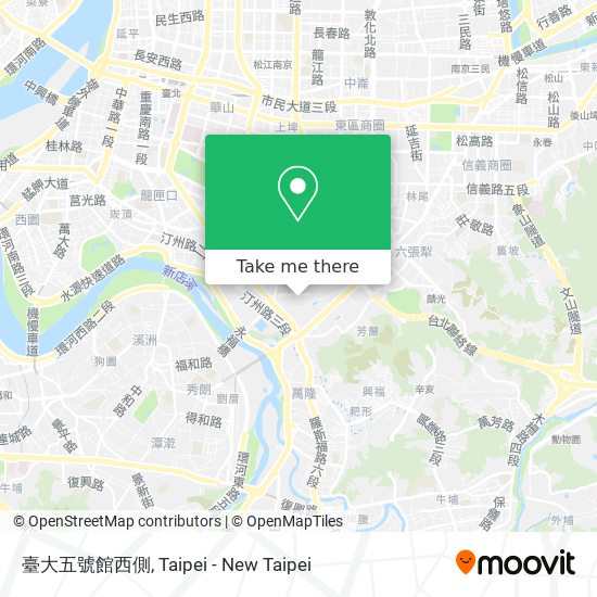 臺大五號館西側 map