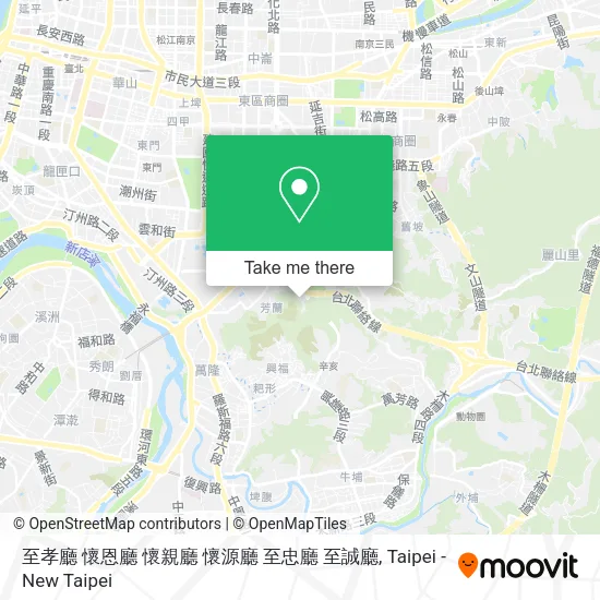至孝廳 懷恩廳 懷親廳 懷源廳 至忠廳 至誠廳 map