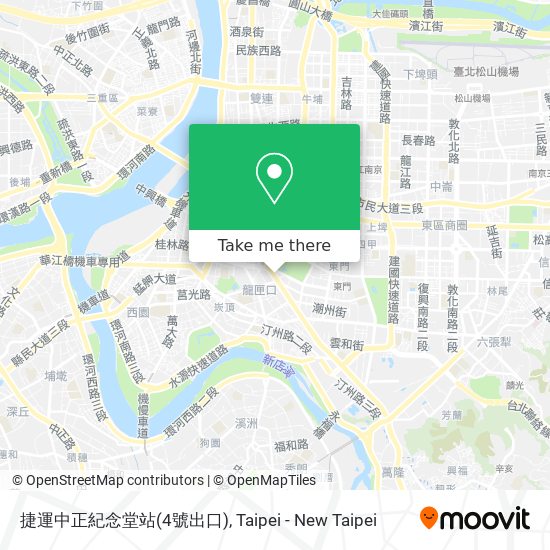 捷運中正紀念堂站(4號出口) map