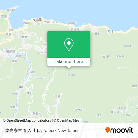 燦光寮古道 入 出口 map