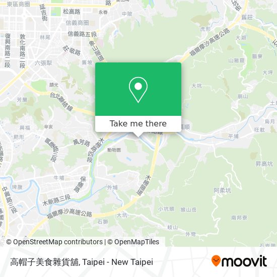高帽子美食雜貨舖地圖