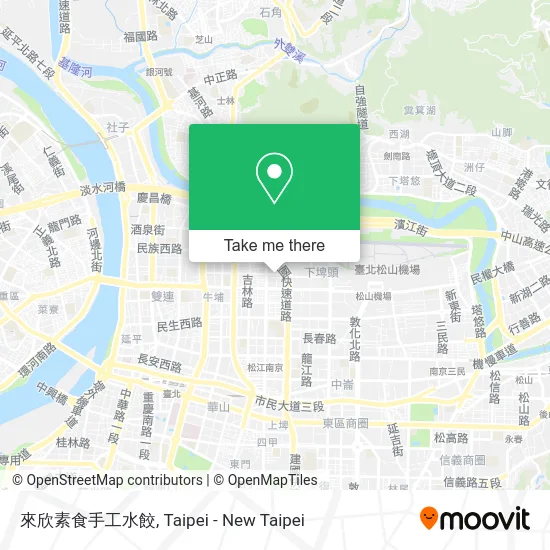 來欣素食手工水餃 map