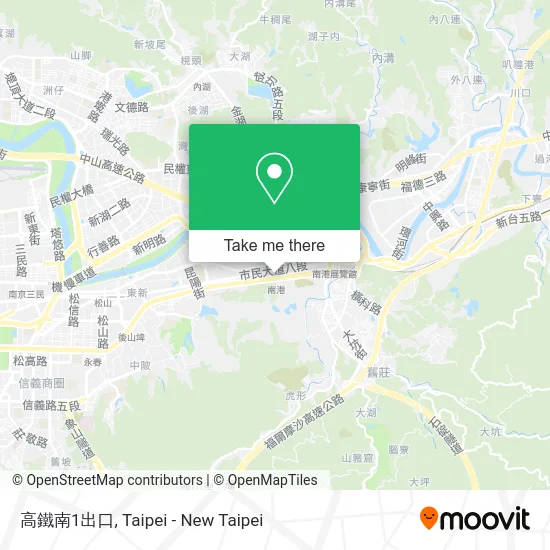 高鐵南1出口 map