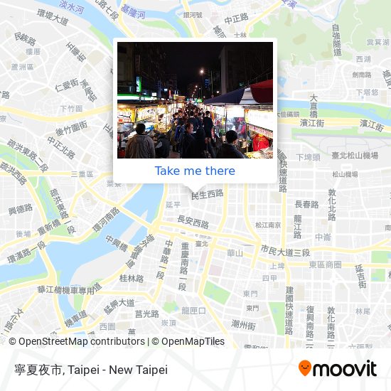 寧夏夜市 map