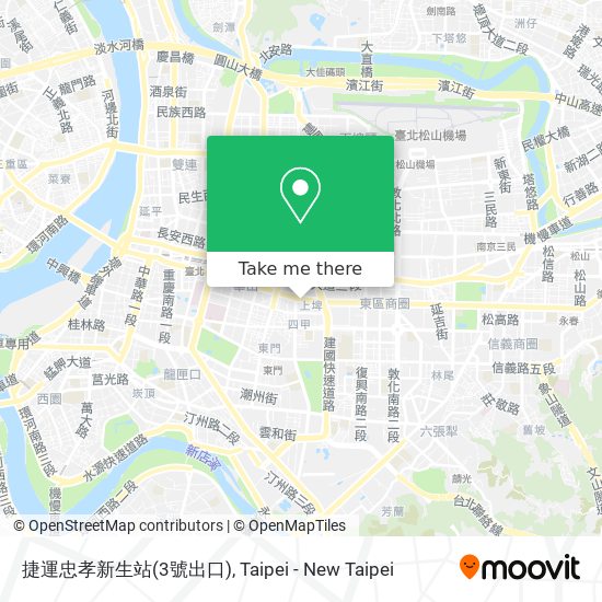 捷運忠孝新生站(3號出口) map