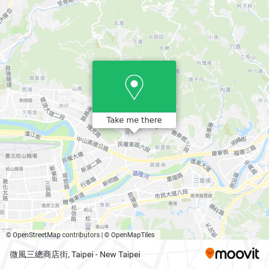 微風三總商店街 map