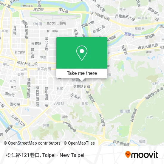 松仁路121巷口地圖