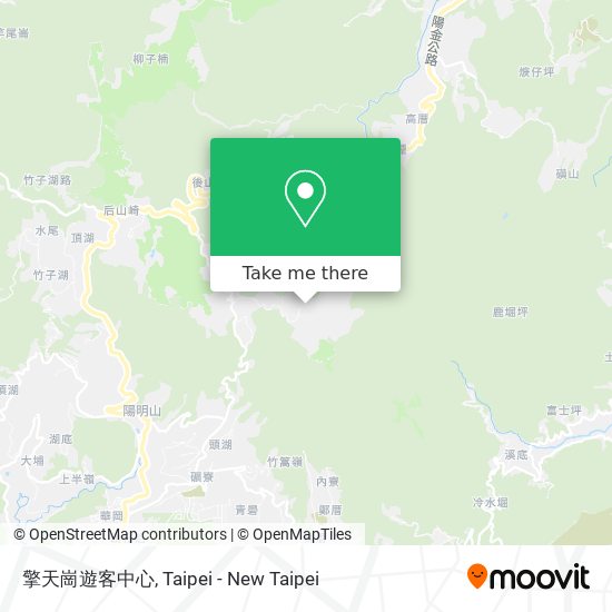 擎天崗遊客中心 map