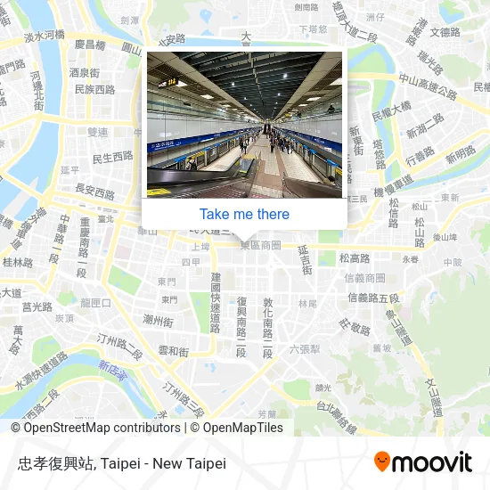 忠孝復興站 map