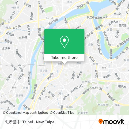 忠孝國中地圖