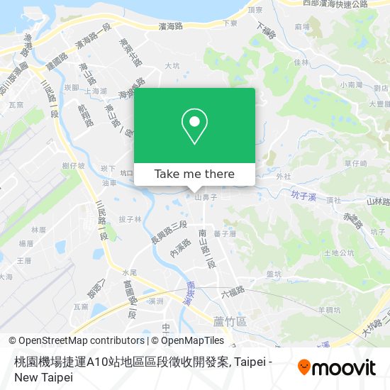 桃園機場捷運A10站地區區段徵收開發案地圖