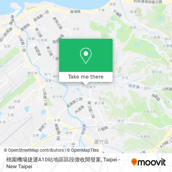 桃園機場捷運A10站地區區段徵收開發案 map