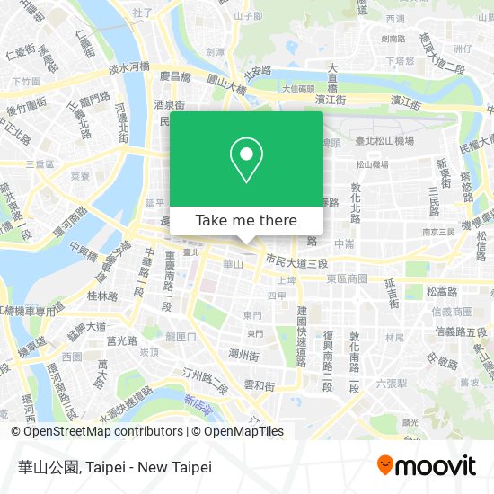 華山公園 map