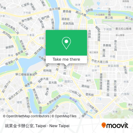 就業金卡辦公室 map