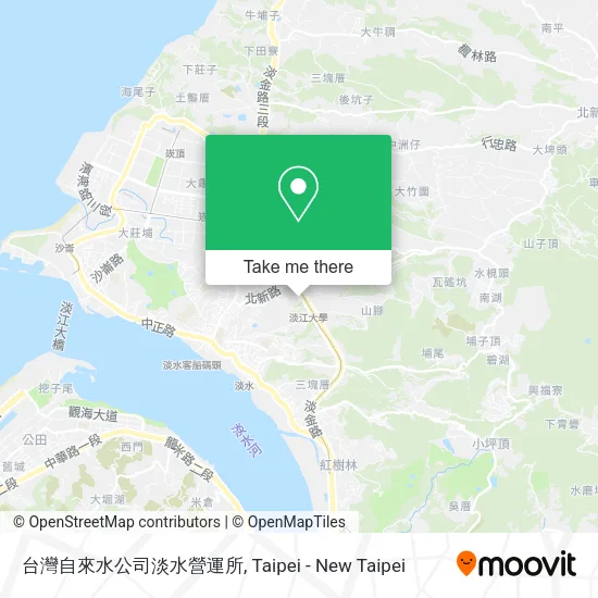 台灣自來水公司淡水營運所地圖