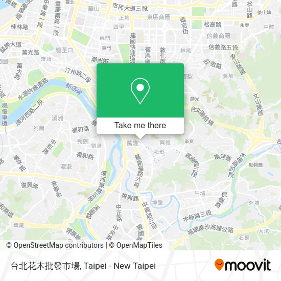 台北花木批發市場地圖