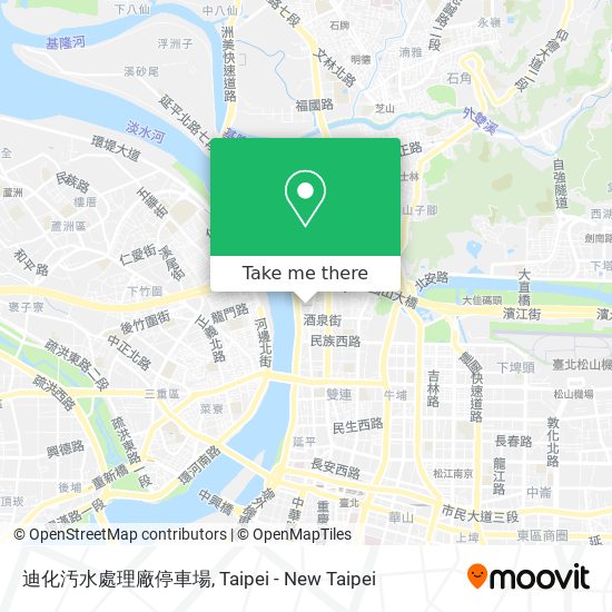 迪化汚水處理廠停車場 map