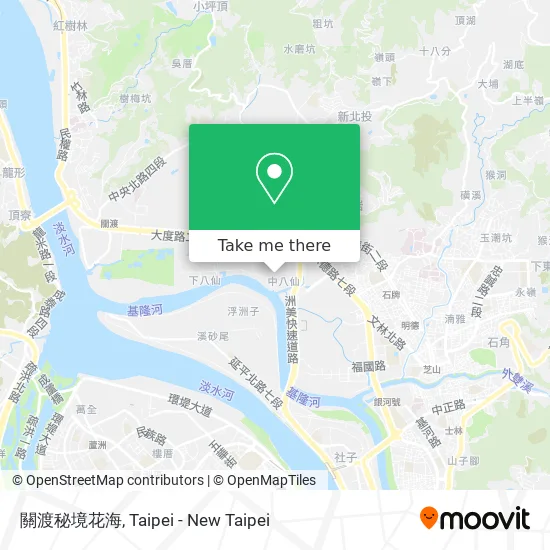 關渡秘境花海 map