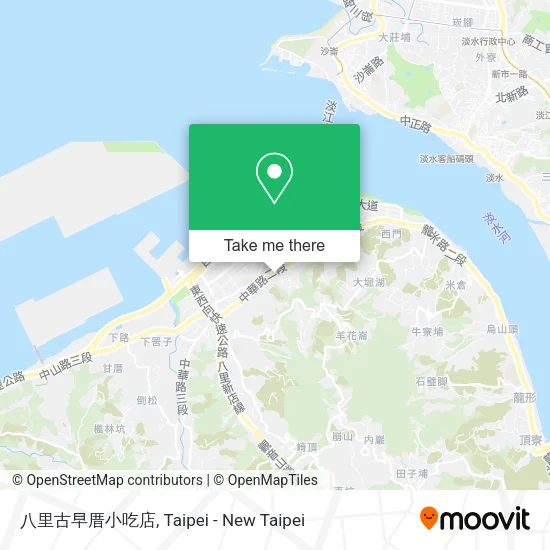 八里古早厝小吃店地圖