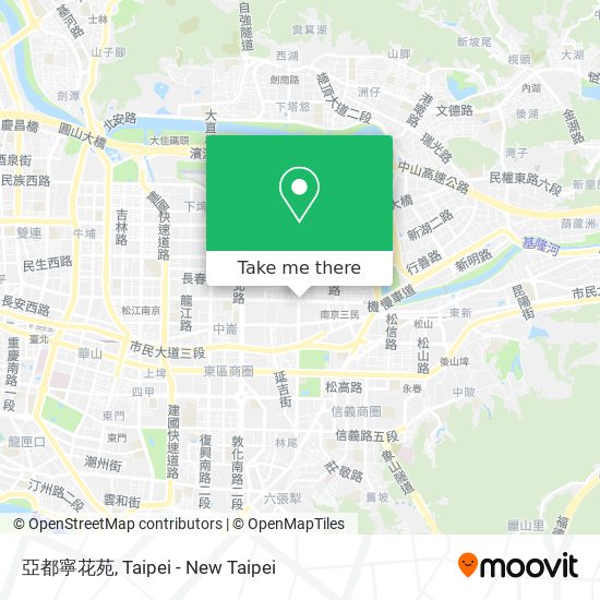 亞都寧花苑 map