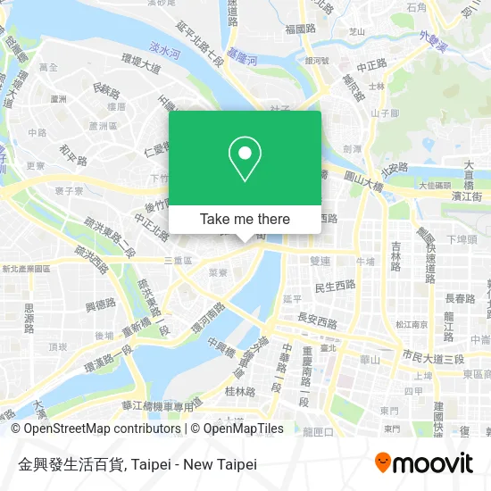 金興發生活百貨地圖