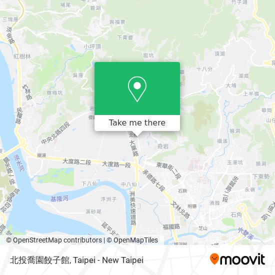 北投喬園餃子館 map