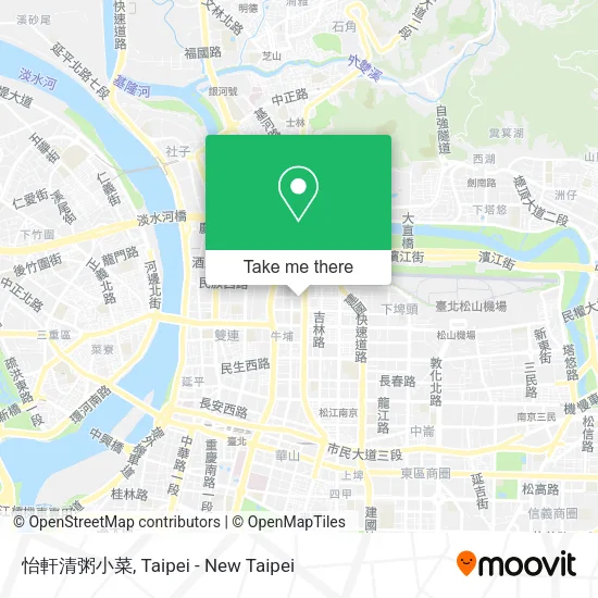 怡軒清粥小菜地圖
